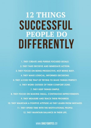 12 habits of successful people