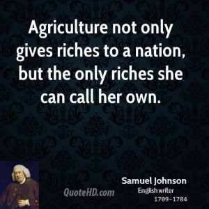 Agriculture Quotes Samuel johnson quotes