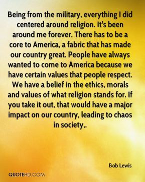 ... would have a major impact on our country, leading to chaos in society