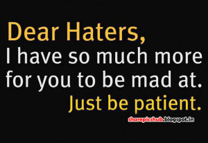 Haters Quote in English With Pic | Attitude Quote Image For Facebook