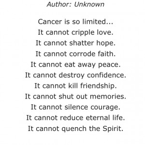beautiful quote about cancer