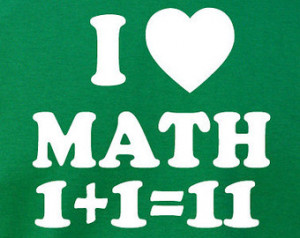 Friend Gift MATH I Love Math T-shirt Mens T Shirt Funny TShirt Teacher ...