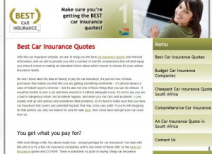 Insurance Quotes Online South Africa