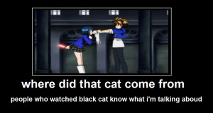 black cat Screen shot by animefan9545