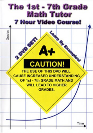 The 1st - 7th Grade Math Tutor - 7 Hour Course! - 2 DVD Set! - Learn ...
