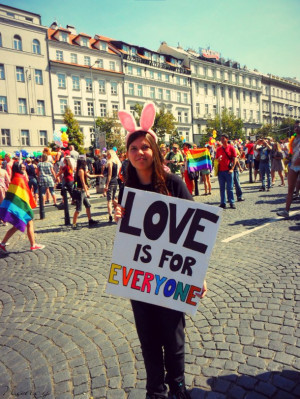 ... photo, photography, prague pride, pride, quote, quotes, rainbow, text