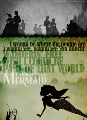 Pop Culture Mermaids Ariel Quote