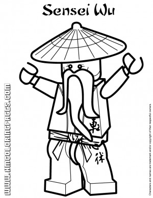 all ninjago coloring pages | Ninjago Sensei Wu Coloring Page