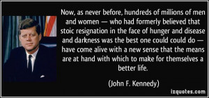 Now, as never before, hundreds of millions of men and women — who ...