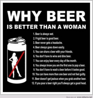 Why Beer Is Better than Women