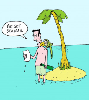 Desert Island Cartoon
