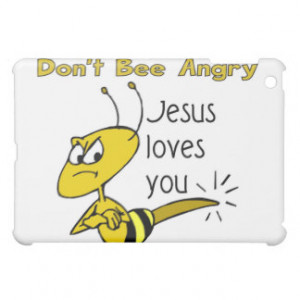 Christian bee design, Don't bee angry iPad Mini Cover