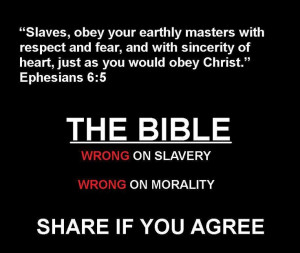 The bible on slavery.