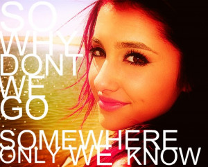 Ariana with Song Quotes - ariana-grande Fan Art