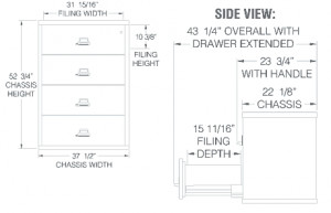 File Cabinet Dimensions Standard