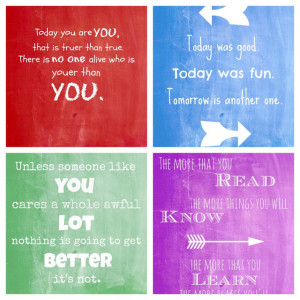 Seuss-tastic Chalkboard Prints