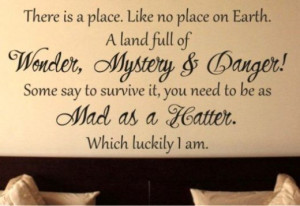 Alice in Wonderland Quotes and Wall Decals