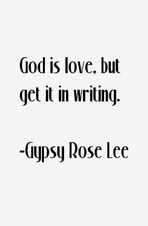 Gypsy Rose Lee Quotes & Sayings