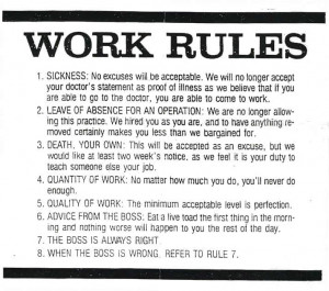 Funny Work Rules