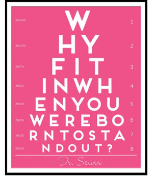 Dr. Seuss Quote Printable Eye Chart