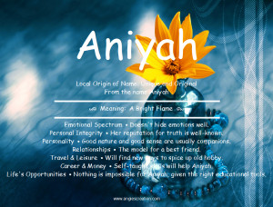 local origin of name unique and original from the name aniyah meaning ...