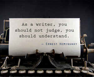 Ernest Hemingway quote about writing