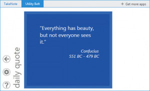 Utility Belt Daily Quote - Desktop