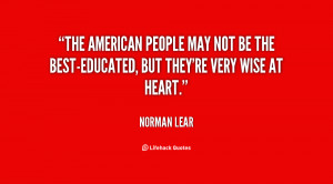 The American people may not be the best-educated, but they're very ...