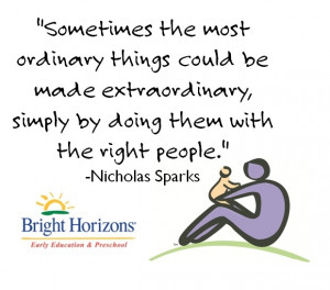 Great Nicholas Sparks quote :)