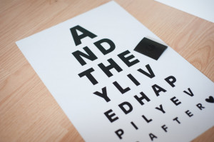 Eye Chart Quote Art |Erica Sooter for Silhouette