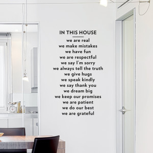 clearance black 60 in this house wall quote decal