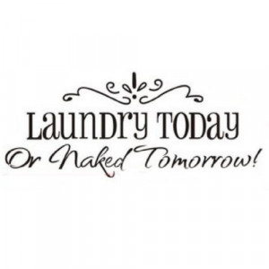 Diy Removable Laundry Room Quote Decal Art Vinyl Wall Sticker Paper ...