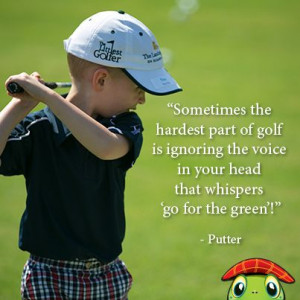 Golf swing! Pee wee golfer doing his best Arnold Palmer move! Quote by ...