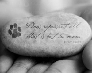 Personalized Pet Stone - Pet Lover Artwork, Memorial Print, Pet Quote ...