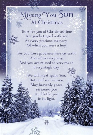 Missing You Son at Christmas
