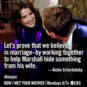 ... Smulders (Robin Scherbatsky) on “How I Met Your Mother” season 9