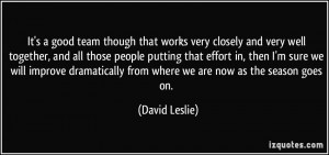 More David Leslie Quotes