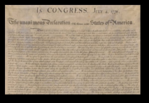 The Declaration of Independence was the first formal, unanimous ...