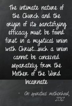 Quote on spiritual motherhood in Christianity. Click on quote to read ...