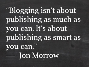 Quote about Blogging