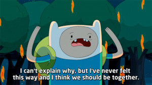 finn and flame princess adventure time quotes gif
