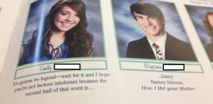 found this gem of a senior quote in our yearbooks today