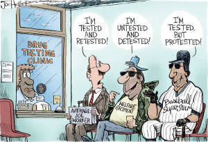 Drug Testing political cartoons