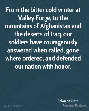 From the bitter cold winter at Valley Forge, to the mountains of ...