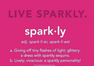show some sparkle today