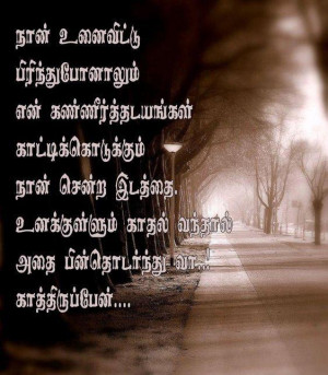 Love Feelings Quotes in Tamil