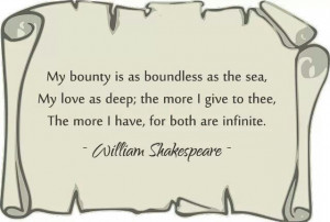 No one says it like Shakespeare.