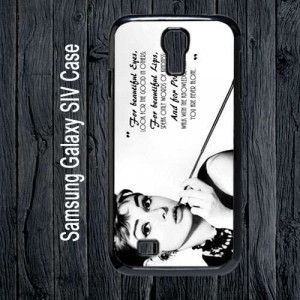 Audrey Hepburn Quotes for Samsung S4 Case | SalamCases - Accessories ...