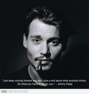 black and white, johnny depp, quote