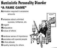 Narcissistic personality disorder More